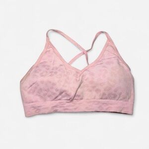 Shein Pink Leopard Print Sports Bra